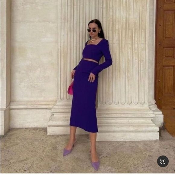 ZARA SLINGBACK KITTEN-HEEL SHOES - Picture 8 of 13